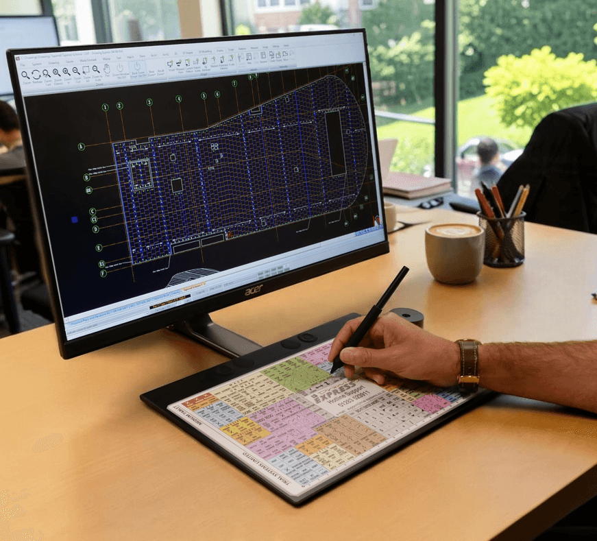 Drawing Express Tapered Roofing software interface preview