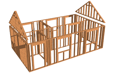 Drawing Express Timber 3D Example